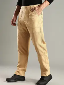 Thomas Scott Men Smart Relaxed Fit Mid-Rise Easy Wash Chinos Trousers