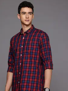 Allen Solly Custom Fit Tartan Checked Pure Cotton Casual Shirt