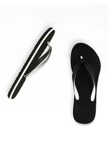 ROKKS Women Black Rubber Slip-On