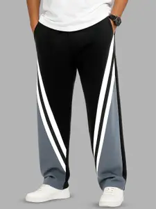 Maniac Men Printed Baggy-Fit Mid-Rise Cotton Track Pant