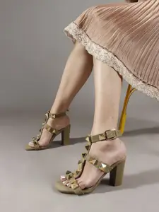 ELLE Women Embellished Party Block Heels Sandals