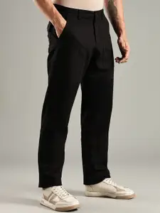 Thomas Scott Men Smart Mid-Rise Relaxed Fit Trousers