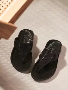 Aeroblu Women Embellished Smart Casual Slip-On Sandals