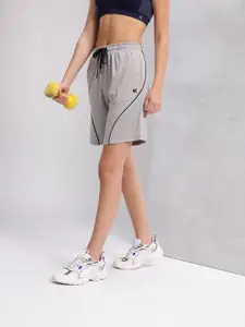 HRX by Hrithik Roshan Women Striped Training or Gym Sports Shorts