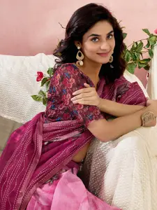 Satrani Women Floral Printed Ready to Wear Saree