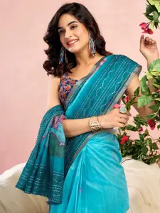 Satrani Floral Printed Ready to Wear Saree