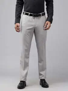 Blackberrys Men Slim Fit Low-Rise Formal Trousers