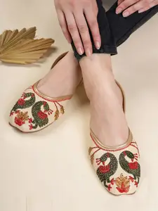 Anouk Women Embellished Mojaris