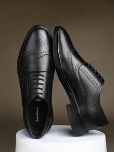 LOUIS STITCH Men Leather Lace-Up Formal Brogues