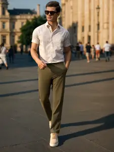 AD By Arvind Urban Pause Straight fit Chinos