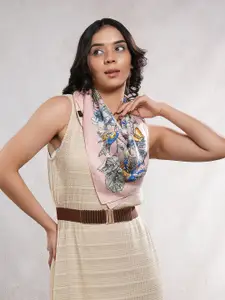 CrossKulture Women Floral Printed Satin Scarf