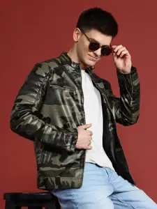 Leather Retail Camouflage Lightweight Jacket