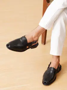 MICHAEL ANGELO Men Solid Smart Casual Mojaris