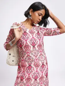 Anouk Rustic Floral Printed Straight Kurta