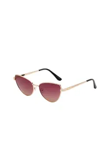 KOSCH ELEMENTE Women Cateye Sunglasses With Polarised Lens KST 24816 C2-Gold