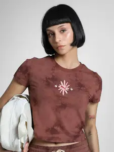 Puma Wardrobe Essentials Washed Pure Cotton Slim Fit Crop T-Shirt