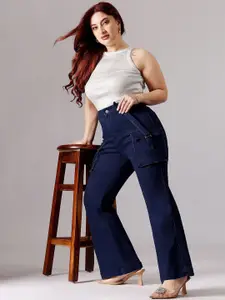 Miss Chase A+ Women Bootcut High-Rise Stretchable Jeans