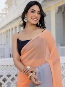 Satrani Ombre Dyed Pure Georgette Ready to Wear Saree