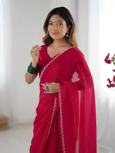 Satrani Embroidered Embroidered Saree