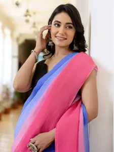 Satrani Ombre Dyed Pure Chiffon Ready to Wear Saree