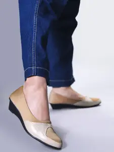 TRYME Women Round Toe Wedge Pumps