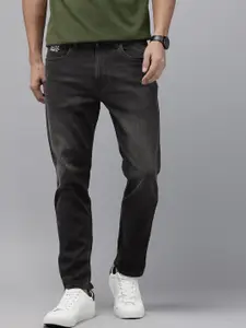 U.S. Polo Assn. Denim Co. Men Cole Tapered Fit Mid-Rise Light Fade Stretchable Jeans