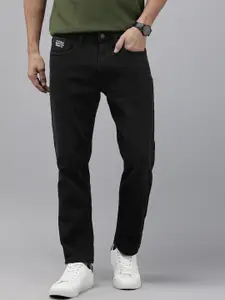 U.S. Polo Assn. Denim Co. Men Cole Tapered Fit Mid-Rise Light Fade Stretchable Jeans