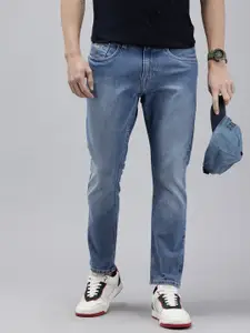 U.S. Polo Assn. Denim Co. Men Henry Skinny Cropped Fit Light Fade Stretchable Jeans