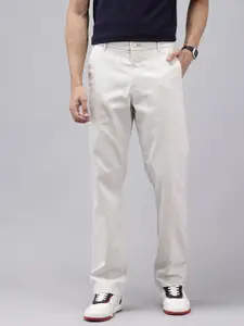 U.S. Polo Assn. Men Riley Textured Straight Fit Trousers