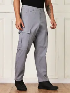 Thomas Scott Men Smart Straight Fit Mid-Rise Cargos