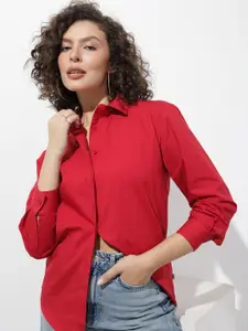 The Roadster Lifestyle Co. Pure Cotton Oversized Casual Shirt