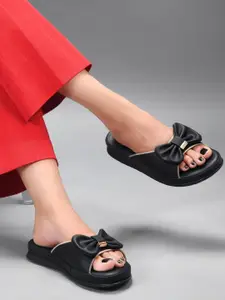 JodyHub Women Open Toe Flats with Bows Flats