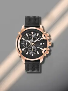 French Connection Men Dial & Stainless Steel Bracelet Style Straps Analogue Watch FCH003BM