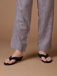 Inc 5 Women Solid Wedge Sandals