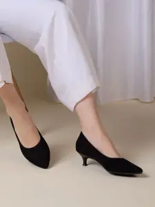 Inc 5 Women Solid Regular Kitten Pumps Western - Embellished