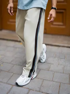 Maniac Men Cotton Mid Rise Track Pants