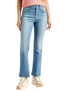 Levis Women Classic Slim Fit High-Rise Light Fade Stretchable Jeans