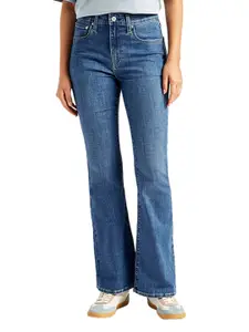 Levis Women Classic Regular Fit High-Rise Light Fade Stretchable Jeans