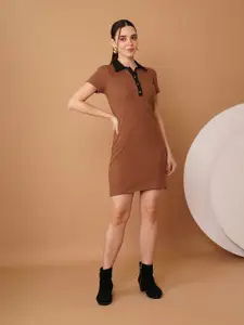 Chemistry Women Striped Sheath Midi Dress