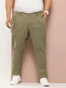 Thomas Scott Men Plus Size Straight Fit Easy Wash Chinos Trousers