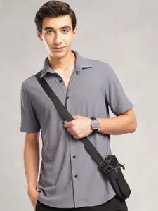 Nautica Men Premium Slim Fit 4 Way stretch CoolMax Casual Shirt