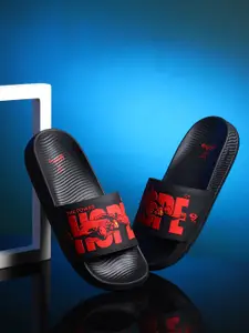 yoho Men Printed Rubber Sliders