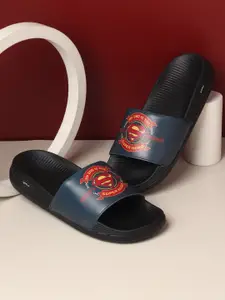 yoho Men Superman Printed Sliders