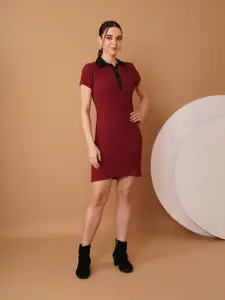 Chemistry Cotton Sheath Midi Dress