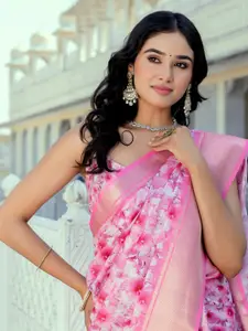 Satrani Floral Zari Ready to Wear Saree