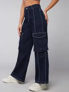 DOLCE CRUDO Women Wide Leg High-Rise Jeans