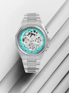 French Connection Men Printed Dial & Stainless Steel Straps Analogue Watch