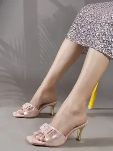 DressBerry Women Kitten Sandals with Bows