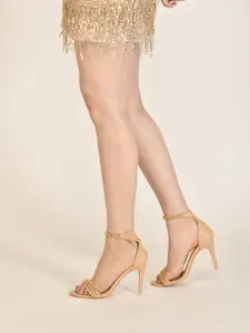 TRYME Women Embellished Stiletto Sandals