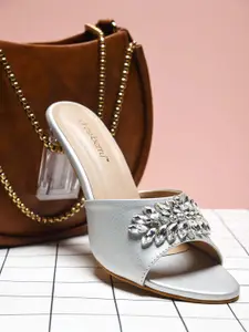 DressBerry Women Embellished Block Heel Sandals